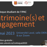 Patrimoine(s) et engagement : 7e Colloque étudiant de l’IPAC